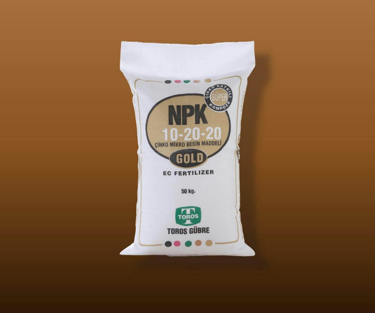NPK 10-20-20+(15 SO3)+Zn (Süper Gold) - Toros Tarım