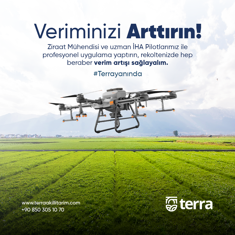 Drone ile Zirai İlaçlama ve Gübreleme - Terra Akıllı Tarım Teknolojileri